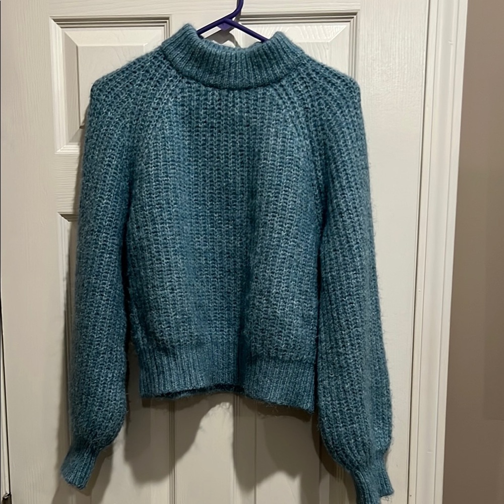 Universal Thread Blue Cowl Neck Sweater